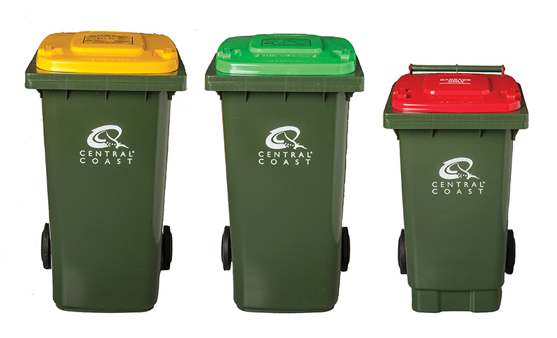 Yellow Garbage bin. Dustbin and bin. Domestic Wheelie bin services. Galaxy bins.