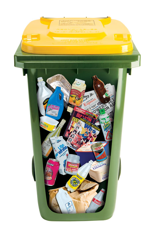 Yellow Lid Recycling Bin - Central Coast Council